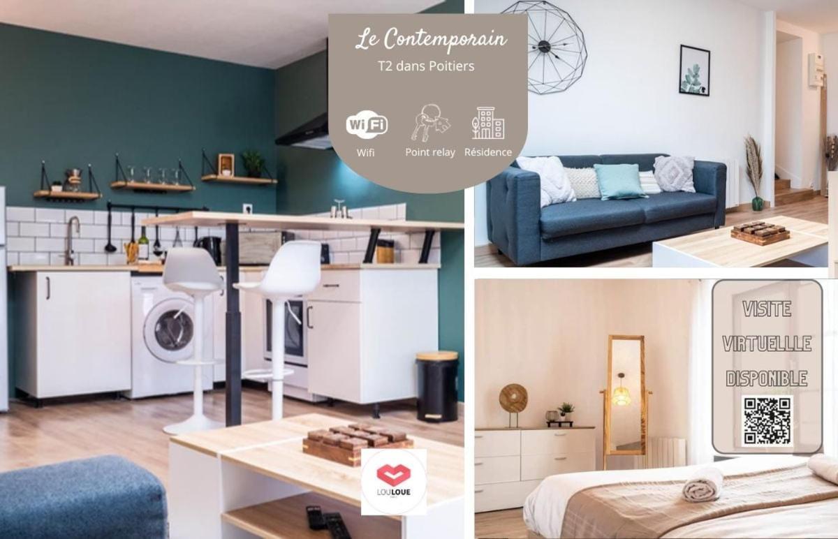 Le Contemporain - Bel Appartement T2 A Poitiers Exteriör bild